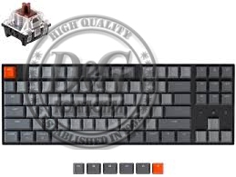 Геймърска Механична клавиатура Keychron K8 TKL, Hot-Swappable Gateron Optical Brown Switch RGB Backlight